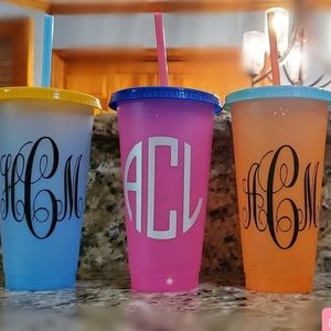 CUSTOM Coloring Changing Tumblers
